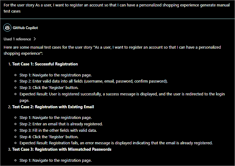 Generate manual test cases ex3