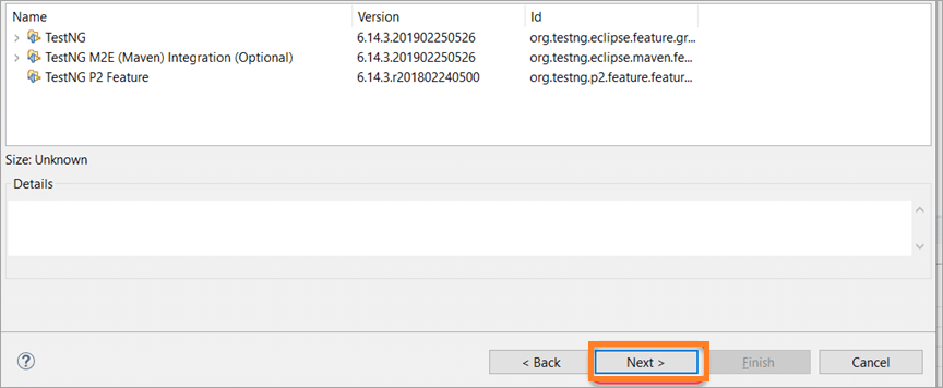 install the TestNG dependencies