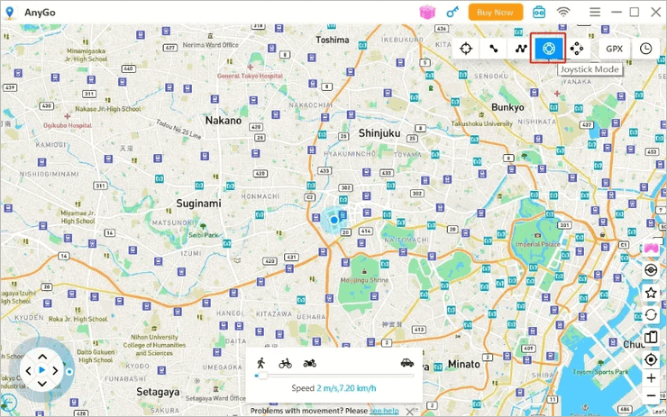 GPS movement