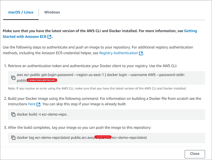 Dockerfile is stored