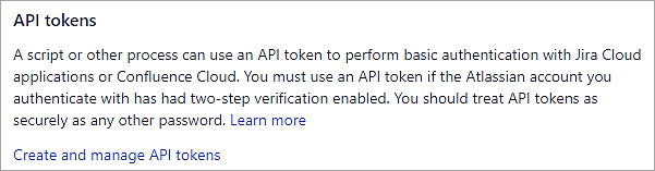 API Tokens