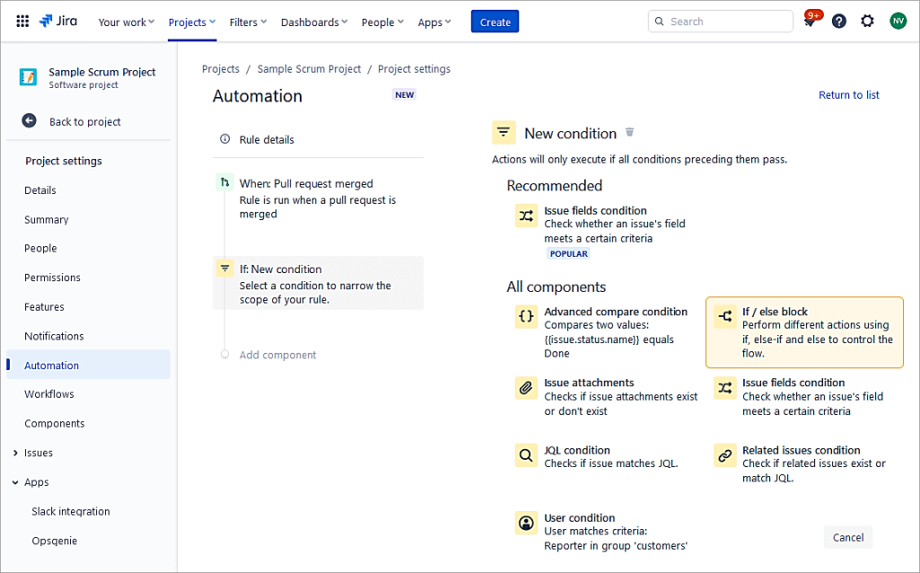 Add New condition If else block