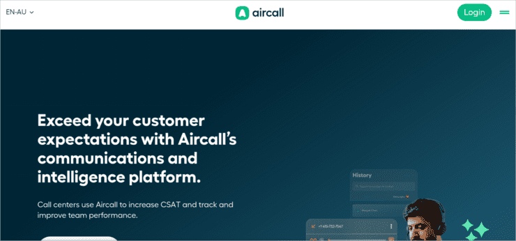 Aircall customer Customer Experience Management software