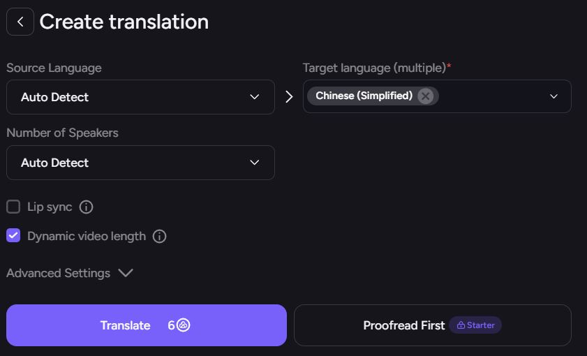 Create Translation