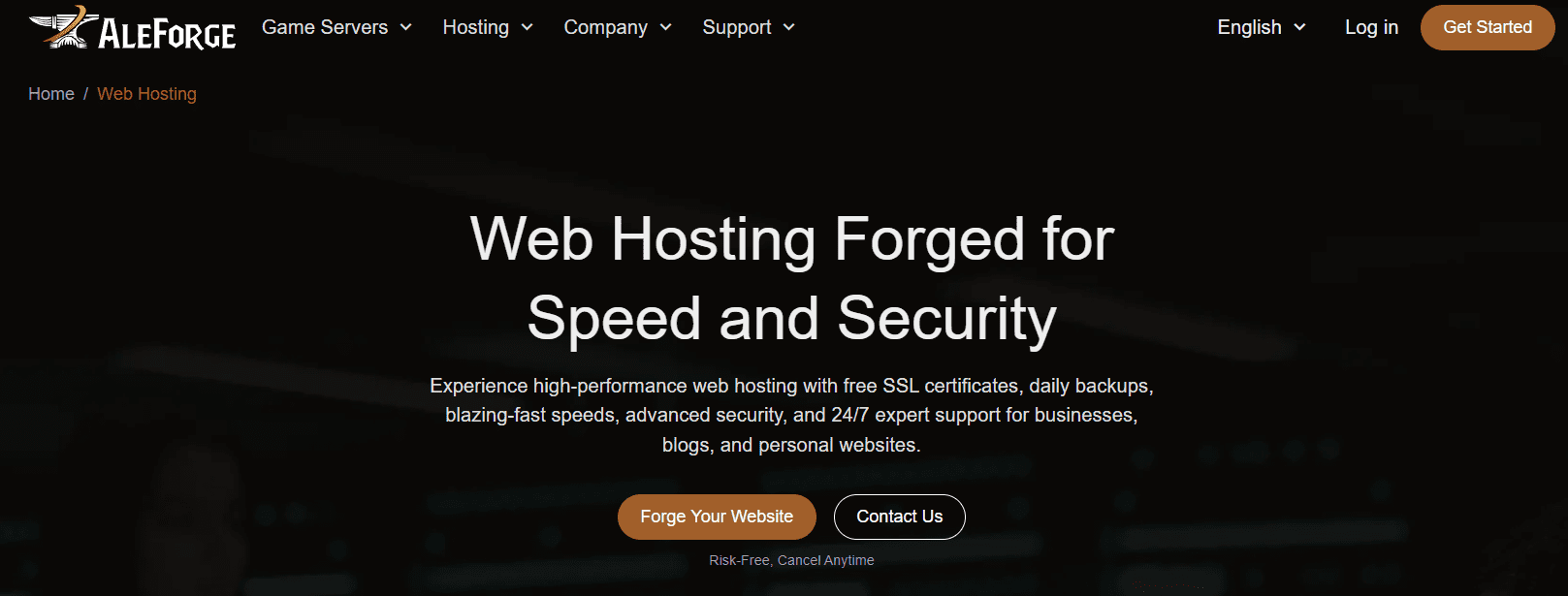 Aleforge Webhosting