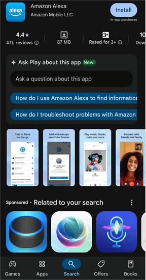 Alexa app download