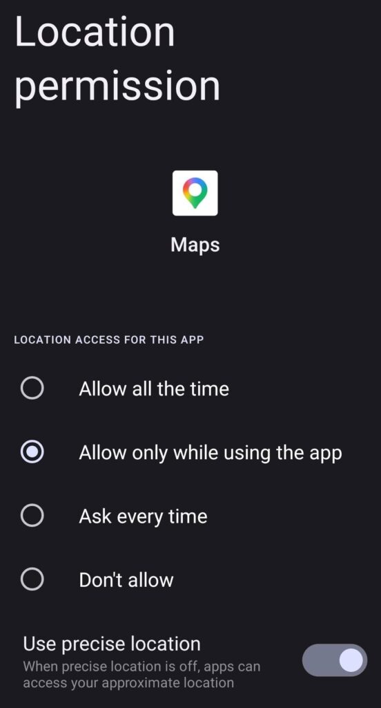 Android App permission
