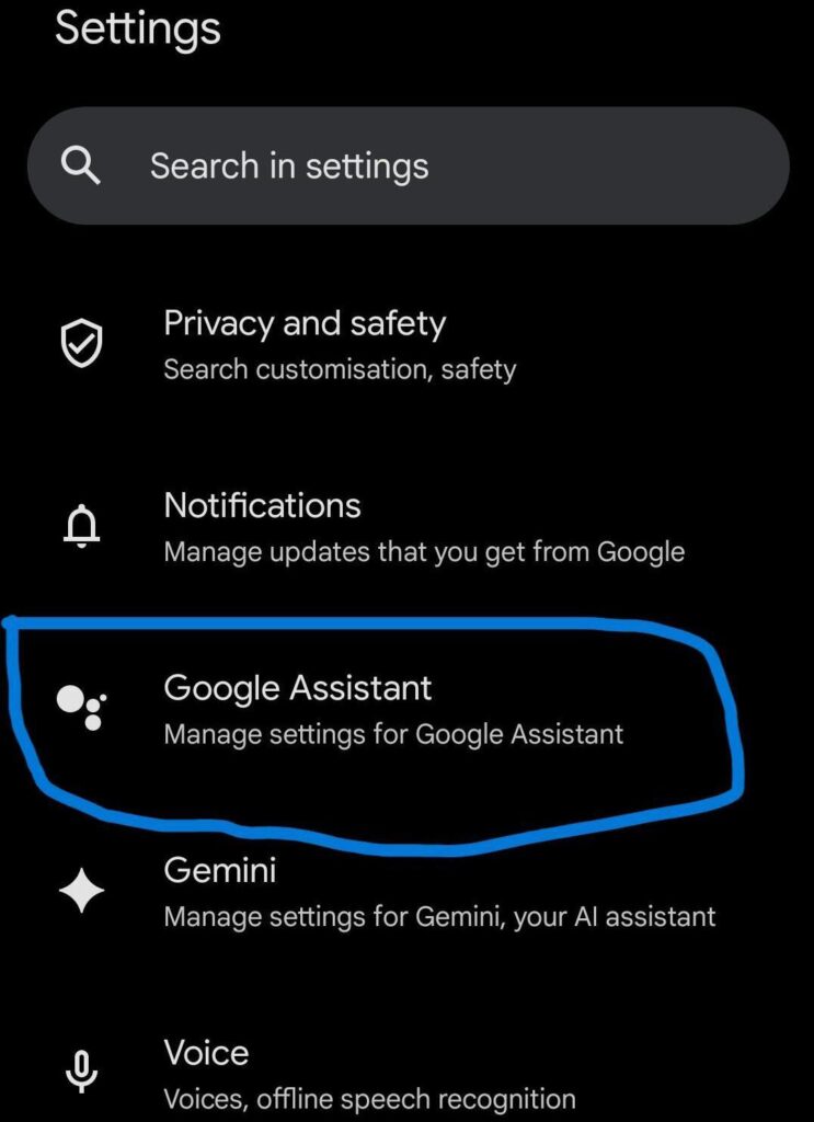 Android Disable Google Assistant