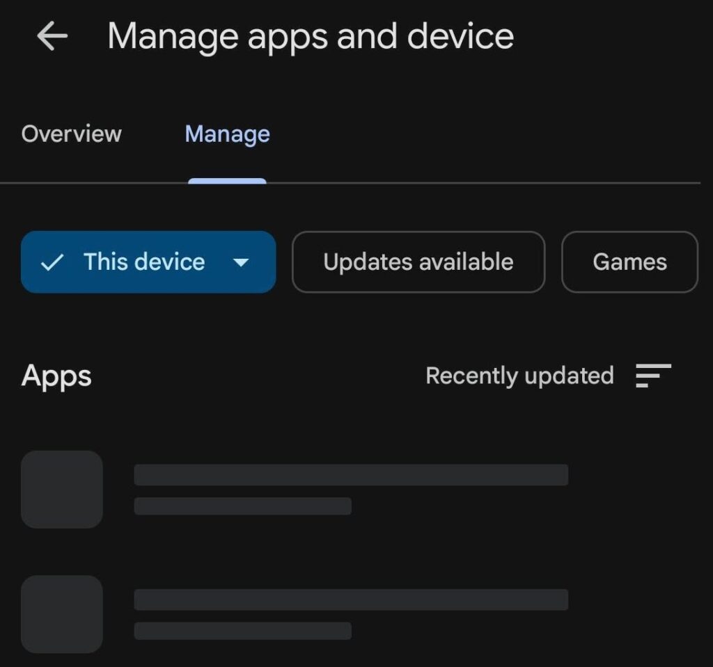 Android Manage Apps and Devices