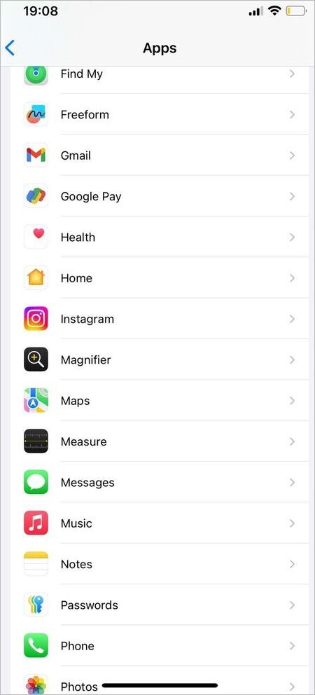 Apps List