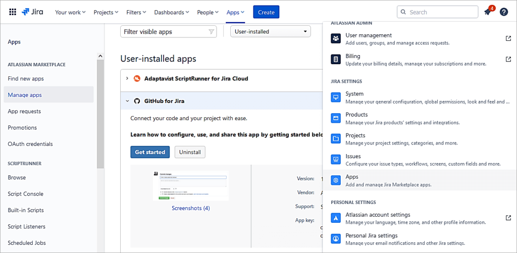 As a Jira administrator go to Settings