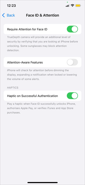 Attention Aware Features
