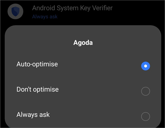 Auto optimise