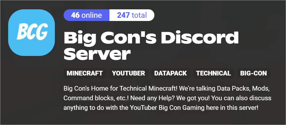 Big Con’s Discord Server