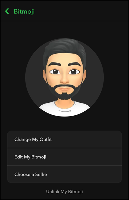 Unlink Bitmoji