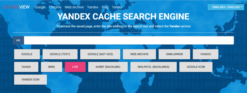 Yandex Cache Search Engine
