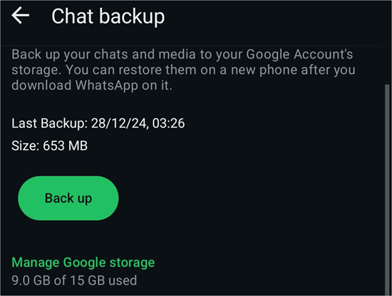 Chatbackup
