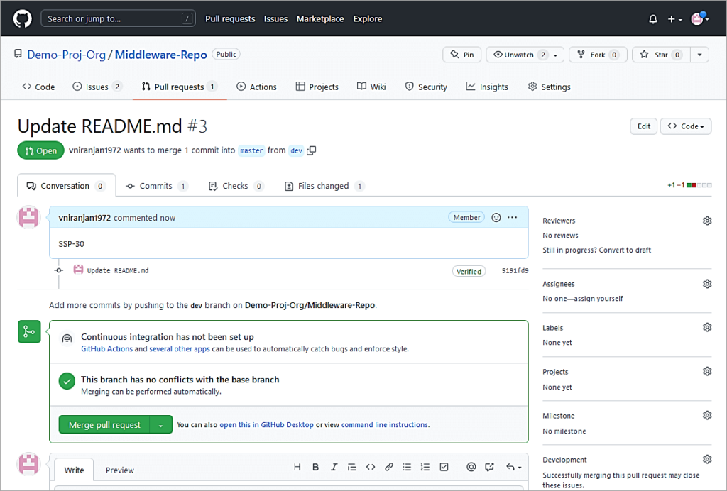 Check the issue in Jira for the comment