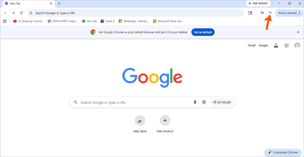 Chrome Profile Picture