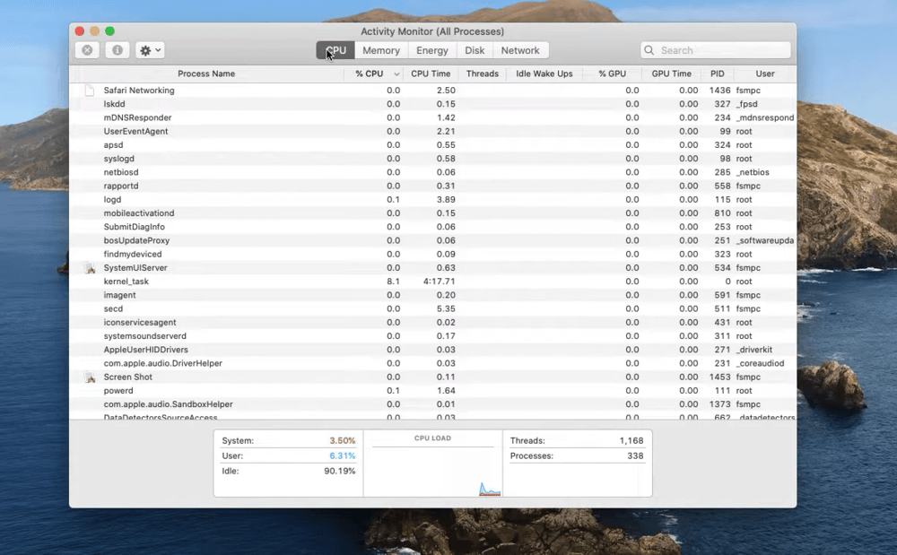 Click on Activity Monitor