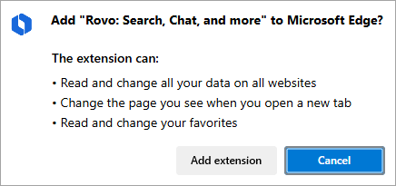 Click on Allow and Add extension