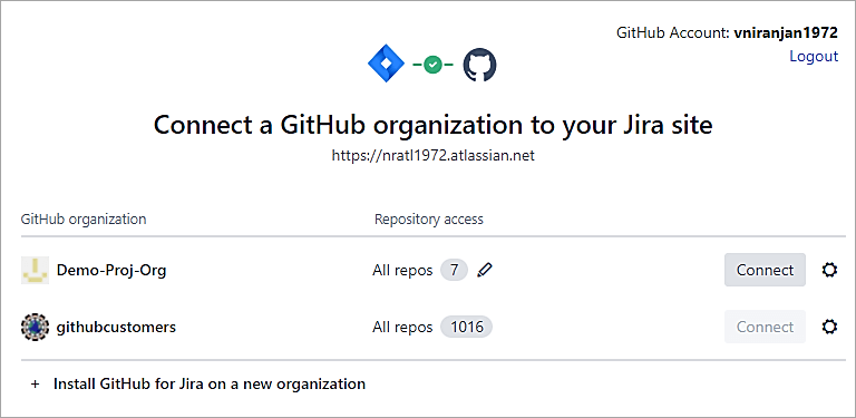 Click on Connect button