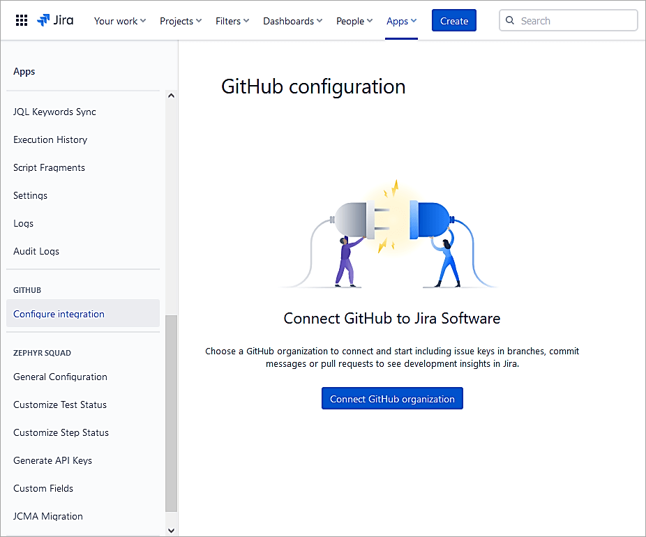 Click on GitHubConfigure Integration
