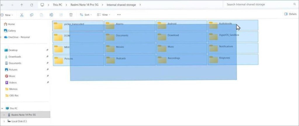 Computer Open Device to View Files