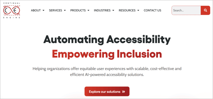 Continual engine Accessibility Testing Services