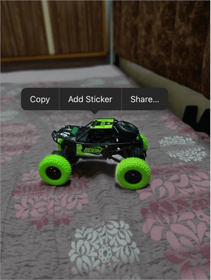 Copy option in Photos