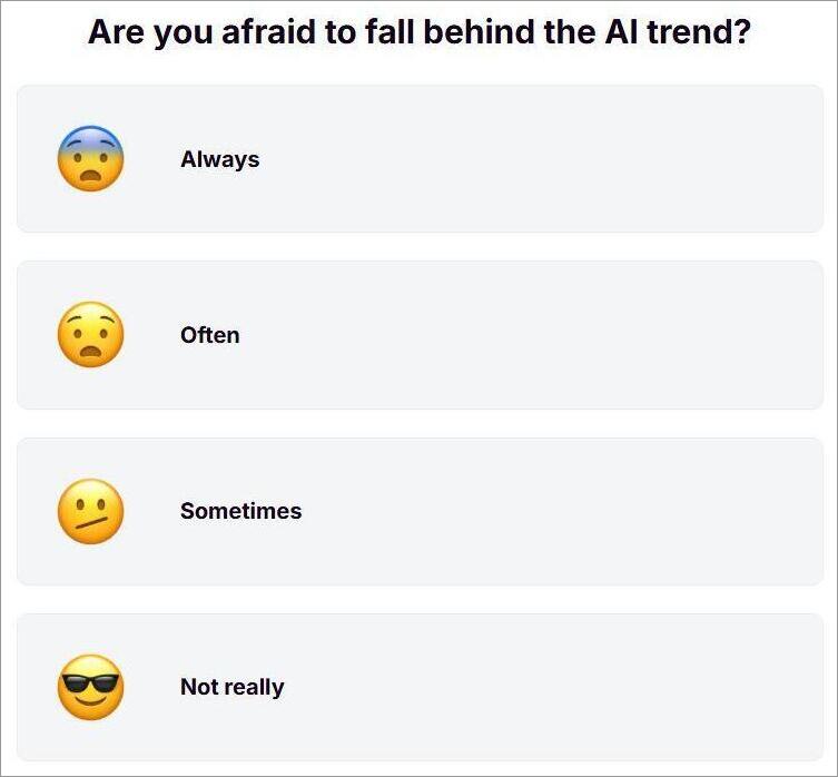 fall behind the AI trend