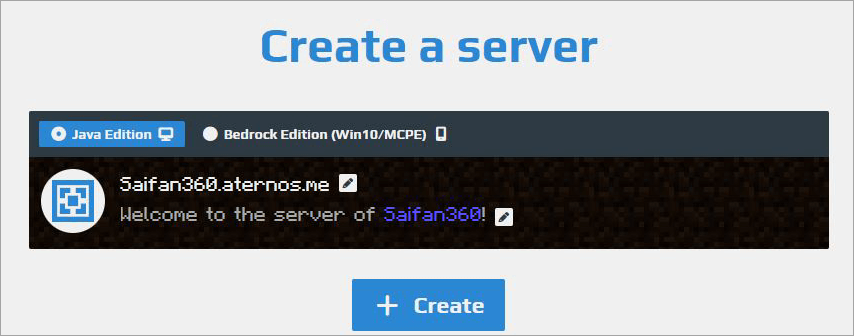 Create a server