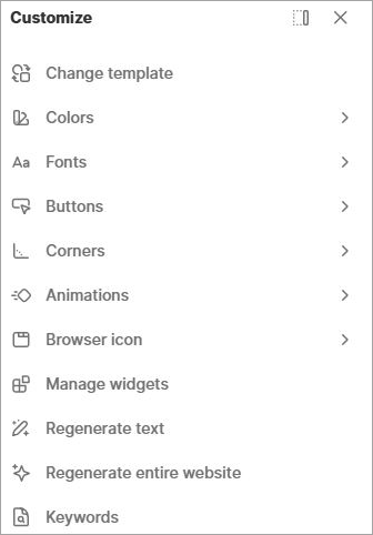 Customize Option