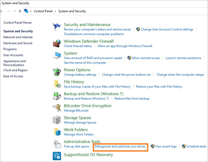 Defragment Hard Drive