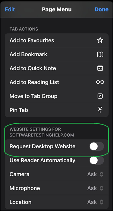 DesktopViewForSingleWebsite