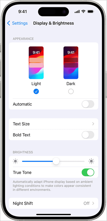 Display and Brightness