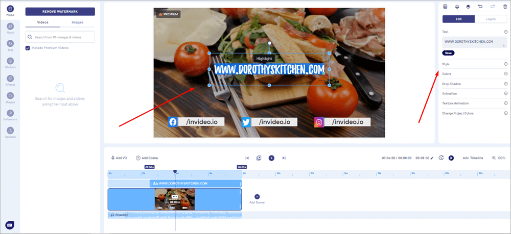Edit the Text in Your YouTube Intro Video