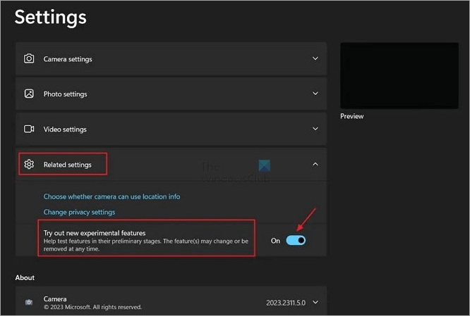Enable QR code on the Camera app