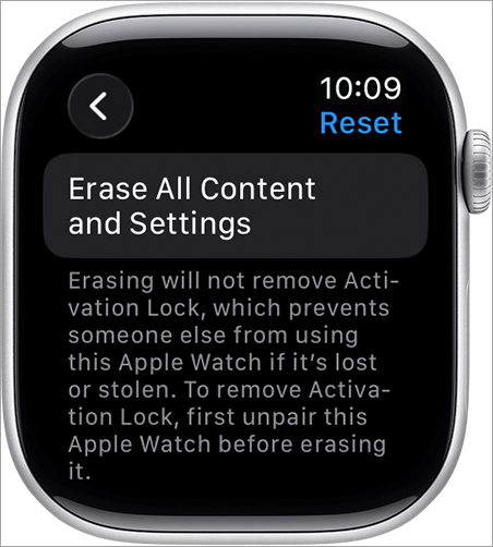Erase All Content