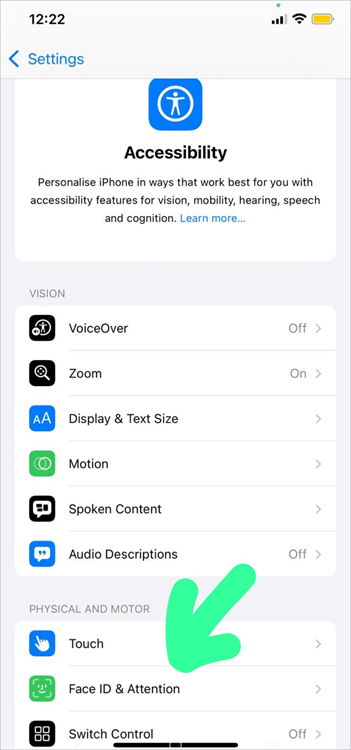 Face ID and Attention