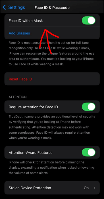 Face ID with a Mask