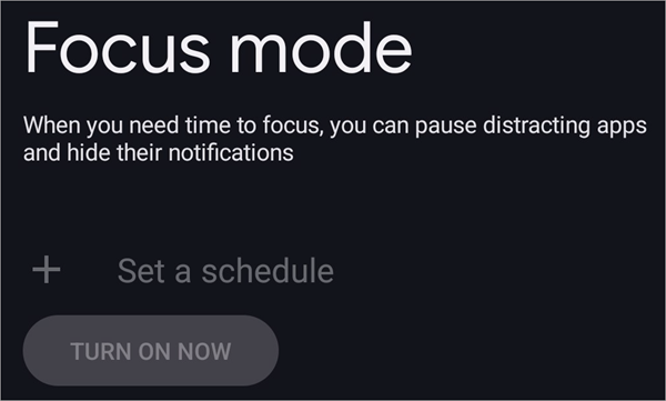 Focus Mode