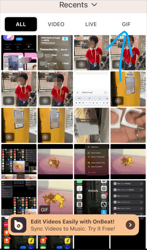 GIF tab