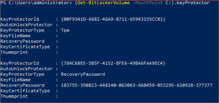 Get-BitLocker