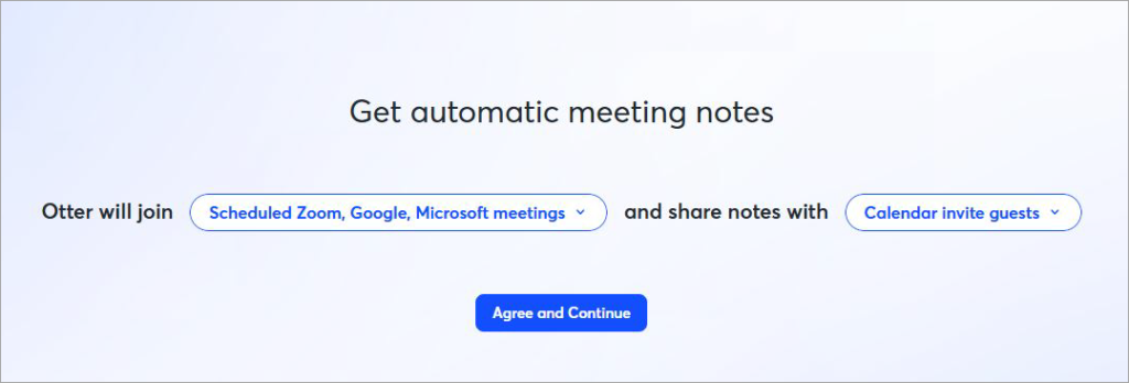 Get automatic meeting notes