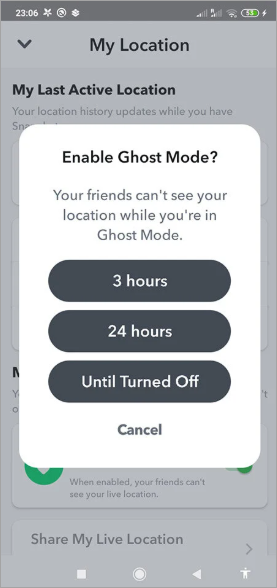 Ghost mode snapchat on