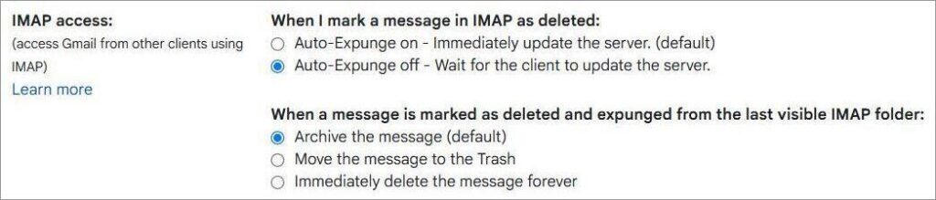 Gmail - IMAP Access