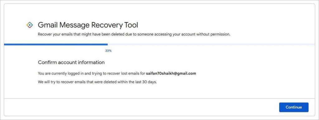 Gmail - Message Recovery Tool