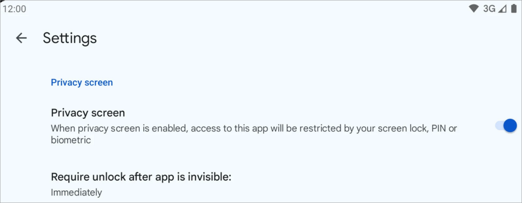 Privacy Screen