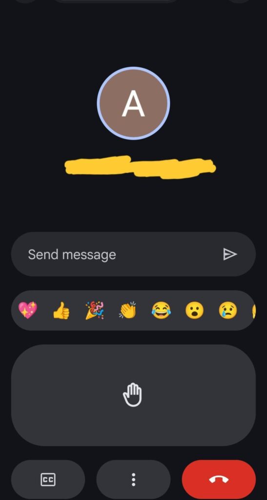 Google Meet hand raise